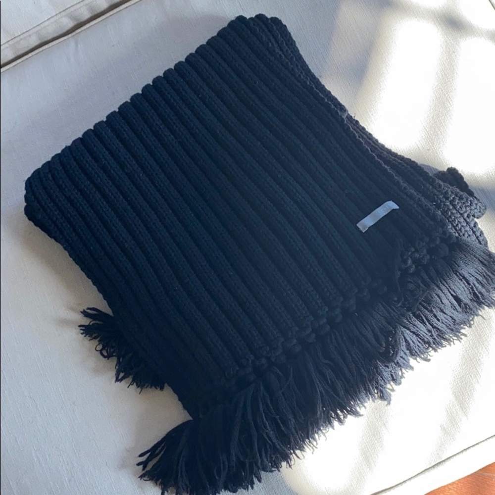 90s JCREW vintage knit scarf 96x10